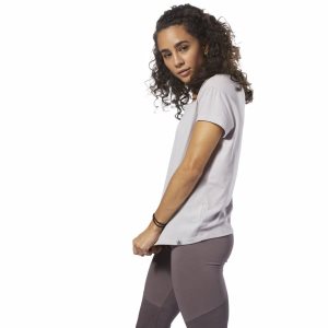 Reebok GS Rhythm+Flow Easy T Shirt Damen - Lavendel - DE 108-DFA